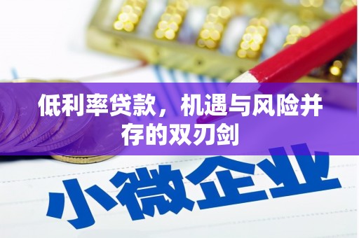 宿迁低利率贷款，机遇与风险并存的双刃剑